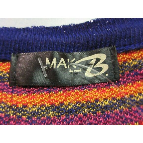 MAK B BY MAK LONG MULTI COLOR CARDIGAN SWEATER SIZE SMALL - Picture 5 of 5